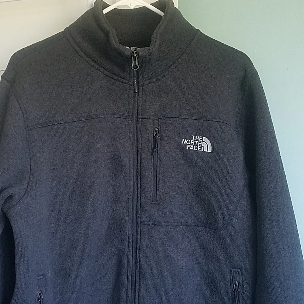 The North Face Jacket Gordon Lyon Gray Full Zip Jacket Fleece Size Large